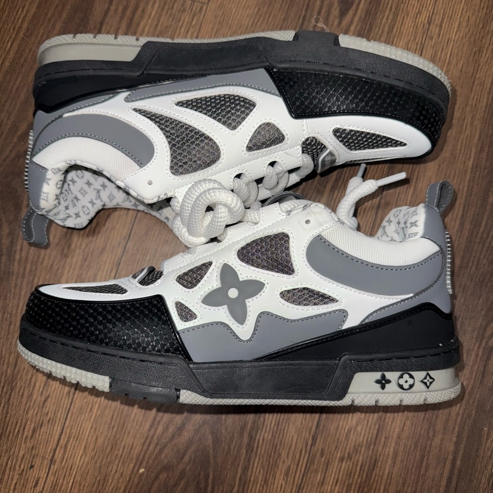 Louis Vuitton Black and Gray Sneakers